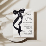 Coquette Black Bow 30.ª invitación a la fiesta de<br><div class="desc">Coquette Black Bow 30.ª invitación a la fiesta de cumpleaños</div>