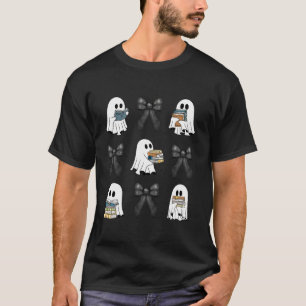 Coquette Bow Ghost Reading Libros Sweater Hallowee