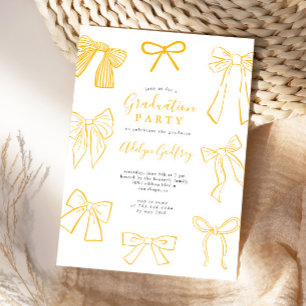 Coquette Bows Invitación a la fiesta de graduación