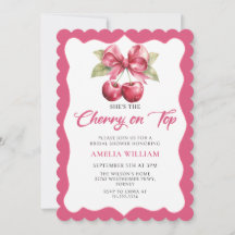Coquette Cherry en la mejor invitación a ducha de 