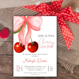 Coquette Cherry en la mejor invitación a ducha par