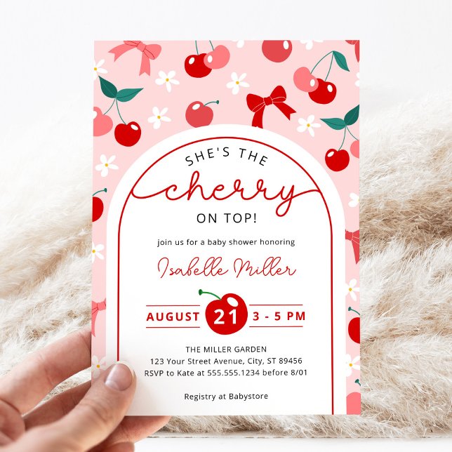 Coquette Cherry en la mejor invitación de Baby Sho (Subido por el creador)