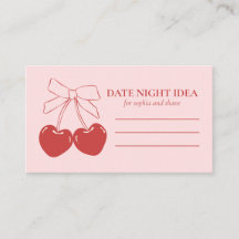 Coquette Date Idea Bridal Ducha Tarjeta de Invitac