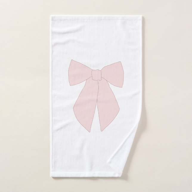 Coquette de Bow rosa (Toalla de mano)