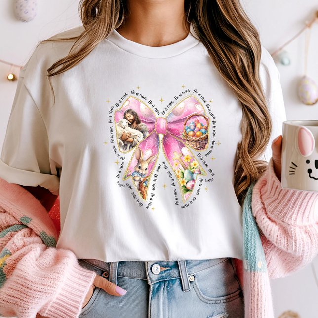 Coquette: Se levanta la camiseta de Pascua; Christ (Subido por el creador)