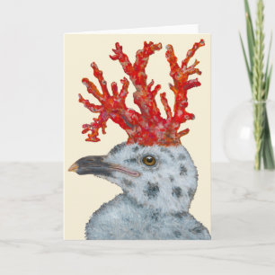 Cora la tarjeta de pollito de gaviota