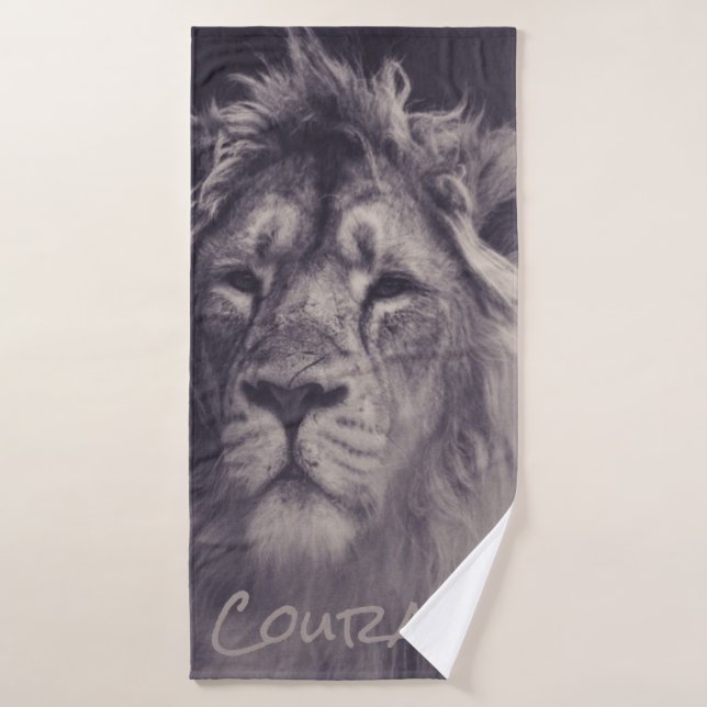 Coraje de León Rey de la Selva (Toalla de baño)
