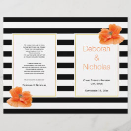 Coral amapolas rayas blancas negras programa de bo