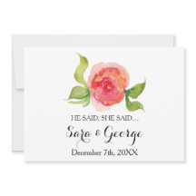 Coral Dijo, dijo, dijo, tarjeta de juego de ducha