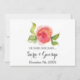 Coral Dijo, dijo, dijo, tarjeta de juego de ducha 