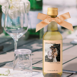 Coral Peach Boda Foto Amor Y Gracias Mini