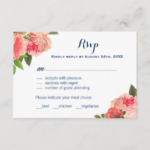 Coral Peonie escribe sobre las tarjetas RSVP de la