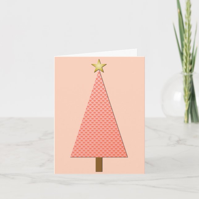 Coral polka dot navidad moderna (Anverso)