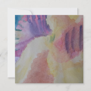Coral Reef Abstract Art Flat Card