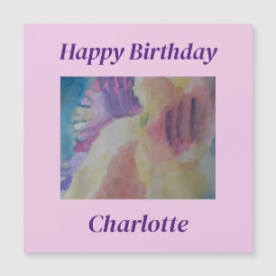 Coral Reef Abstract Art Magnetic Birday Card