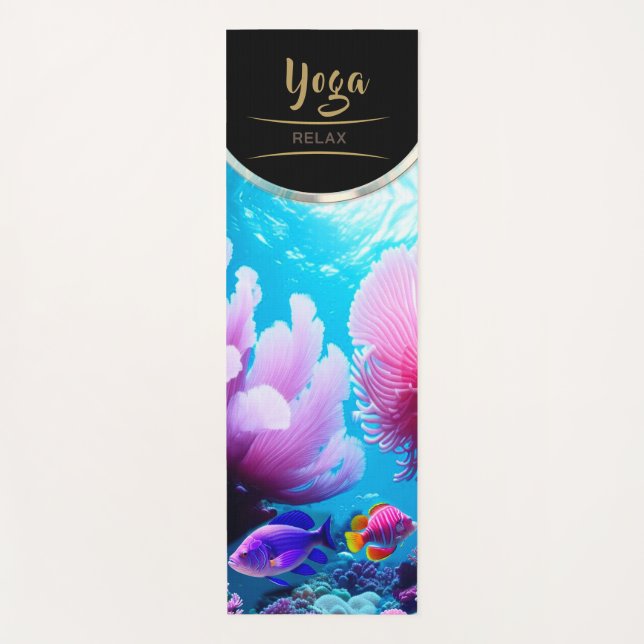 Coral rosa de buceo - Yoga Mat (Anverso)
