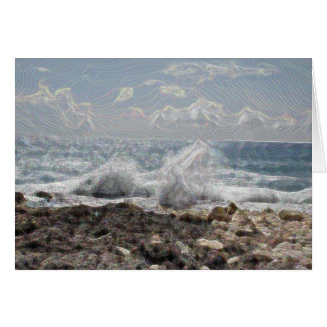 Coral y olas (Anverso (Horizontal))