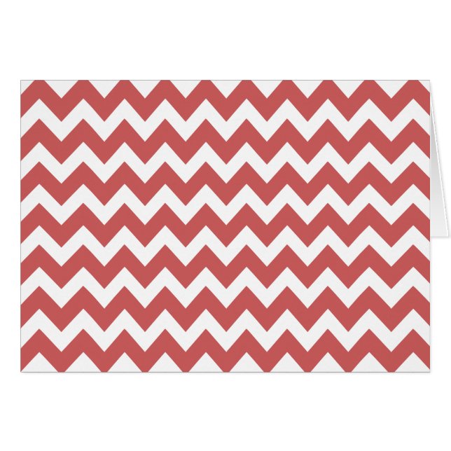 Coral Zigzag Chevron Stripes (Anverso (Horizontal))