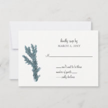 Corales Azules Bajo La Invitación A La Boda Maríti