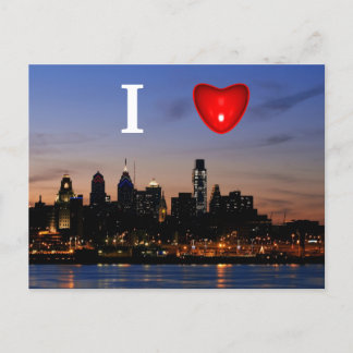 Corazón a Philly en la tarjeta tragamonedas