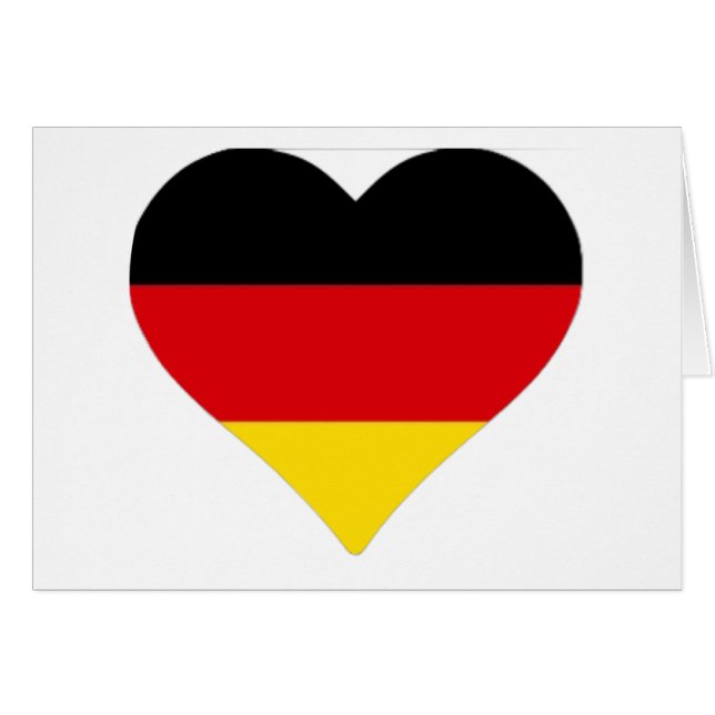 Corazón alemán de la bandera (Anverso (Horizontal))