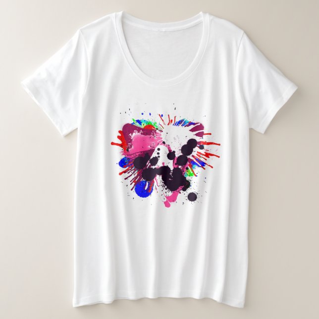 Corazón Amor Acuarela Cepillo Pintar Arcoiris (Anverso del diseño)