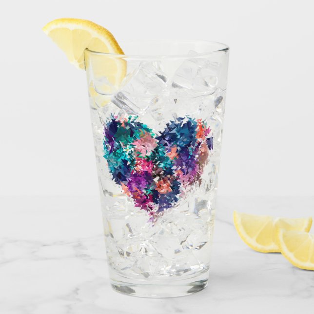 Corazón, amor, poligonal (Anverso (hielo))