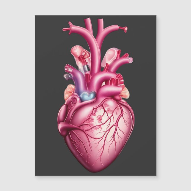 corazón anatómico brillante (Anverso)
