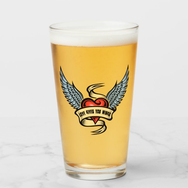 Corazón Antiguo Con Alas, El Amor Te Da Alas (Anverso (lleno))