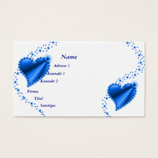 corazón arcoiris azul con estrellas (Frente)