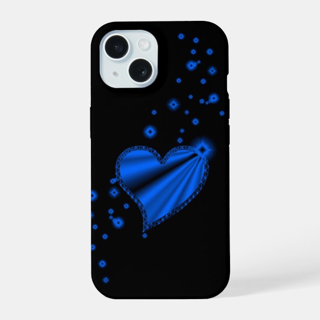 Corazón arcoiris azul con estrellas (Reverso )