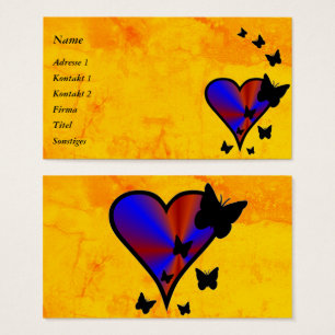 Corazón arcoiris y mariposa