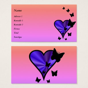 Corazón arcoiris y mariposa
