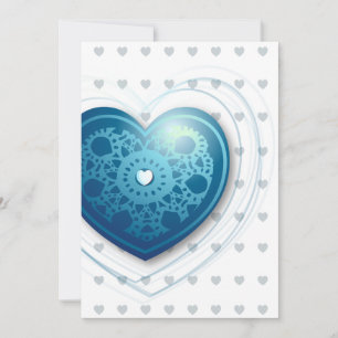 Corazón azul, invitación