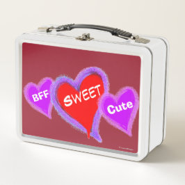 Corazón azul morado rosa dulce lindo