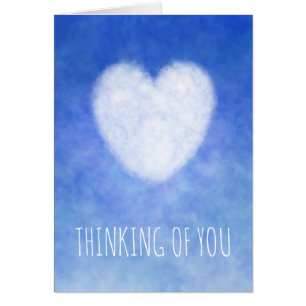 Corazón azul que piensa en usted amistad o