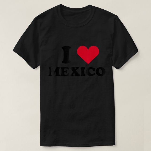 Corazón Camisa Blanca México Amo México Blanco (Diseño del anverso)
