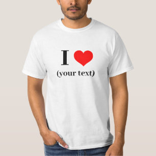 ¡CORAZÓN! Camiseta - Blanco - Personalizar