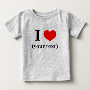¡CORAZÓN! Camiseta de Baby Jersey - Heather Gray