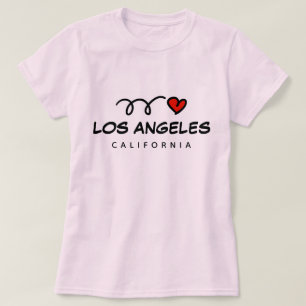 Corazón camiseta de Los Angeles California para mu