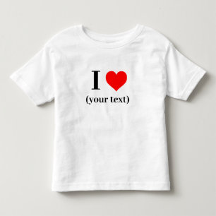 ¡CORAZÓN! Camiseta de Toddler Fine Jersey - Blanco