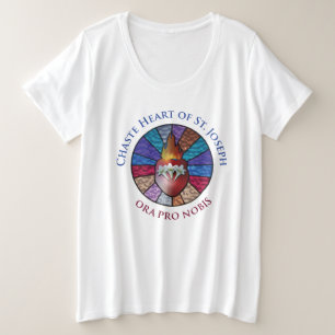 Corazón casta del diseño de vidrio de San José