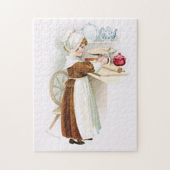 Corazón colonial haciendo un rompecabezas (Vertical)