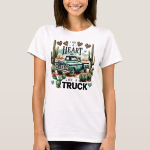 Corazón como camiseta de un camión