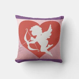 Corazón con Cojín decorativo cupido