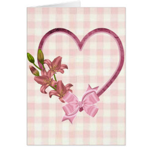 Corazón con el arreglo floral