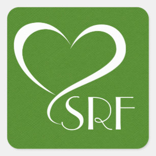 Corazón contemporáneo con su Pegatina de Iniciales