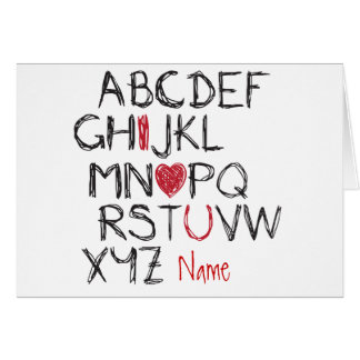 Corazón de ABC I que usted personalizó