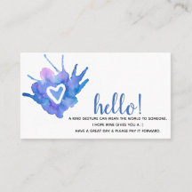 Corazón de acuarela | Pagar las tarjetas de reenví