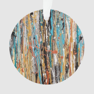 Corazón de adorno acrílico de oro